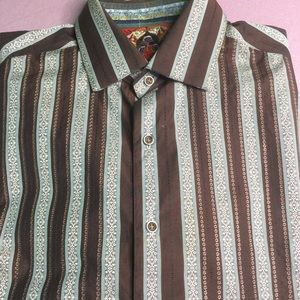 Robert Graham Men’s Striped Long Sleeve Shirt